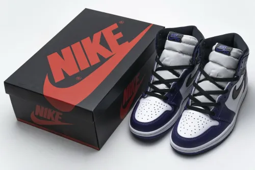 ［plus-size shoes]Air @j1 Retro High Court Purple White 555088-500