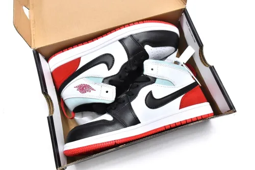 @j1 Kids Shoes Mid SE White Black Red Spruce BQ6932-100
