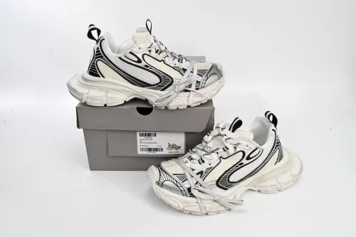 B 3XL Sneaker in Silver Rice White Black 542229W1RB50352