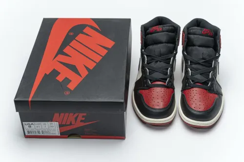 ［plus-size shoes]Air @j1 Retro High Bred Toe 555088-610