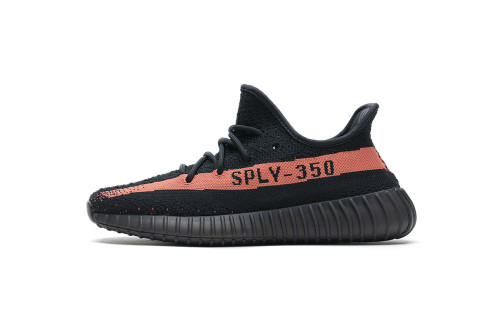 ［plus-size shoes]A Y**zy Boost 350 V2 Core Black Red BY9612