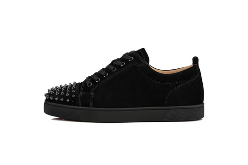 Christi@n Louis Junior Spikes Veau Velours Sneaker Black 1130575CM53