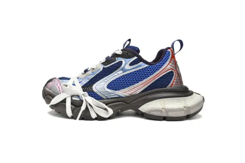 B 3XL Sneaker in Silver Red and Blue 542229W1RB50513