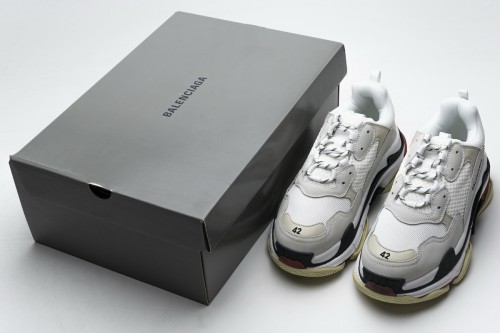 B Triple S White Dark Grey Red 541624 W06E2 1790