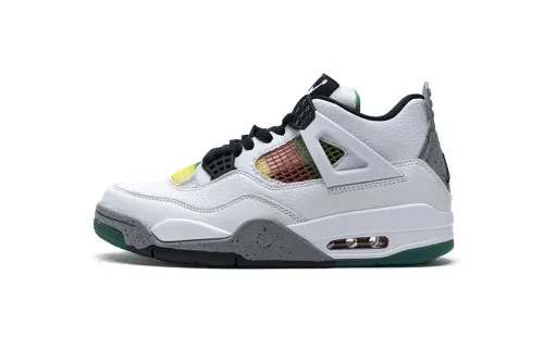 ［plus-size shoes]Air @j4 Retro Lucid Green Rasta (W) AQ9129-100
