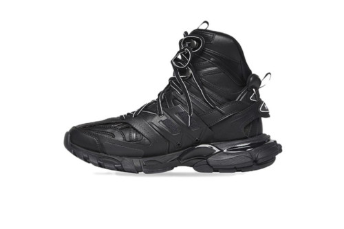 B Track High Black Leather and Rubber 654867W2FC51000
