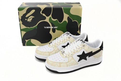 B@P B Sta Low White Snake Skin Pattern 1I80191009
