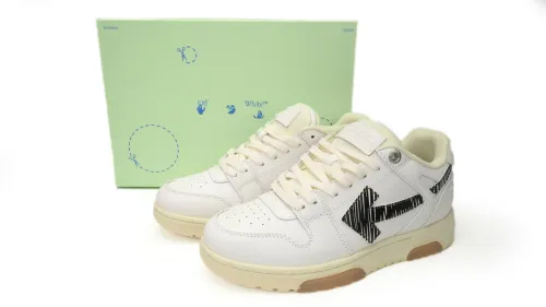 OW Out Of Office OOO Low Tops White Black SS21 OMIA189S21LEA0030110