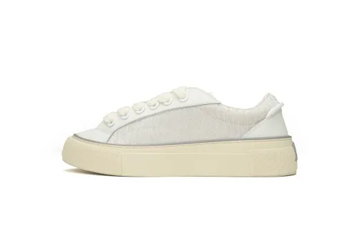  D Sneaker White Smooth Calfskin Oblique Jacquard 3SN303ZYS_H068