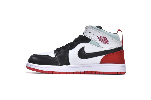 @j1 Kids Shoes Mid SE White Black Red Spruce BQ6932-100