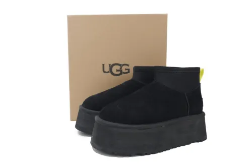 UG* Classic Mini Dipper Boot Black Yellow (Women's) 1168170-BLK