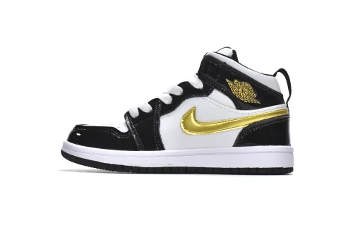 @j1 Kids Shoes Mid Black Gold BQ6932-007