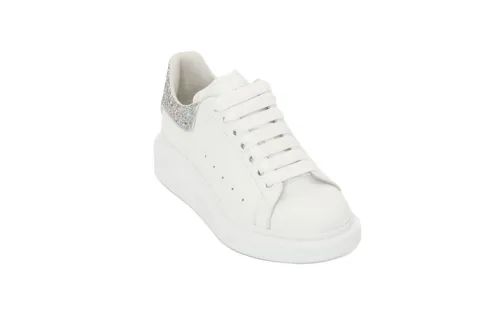 MQ Oversized Sneaker 'White Silver Glitter' 558945WHTQI9413
