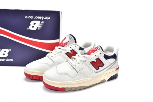 New B@L@nce 550 Aime Leon Dore White Navy Red BB550A3