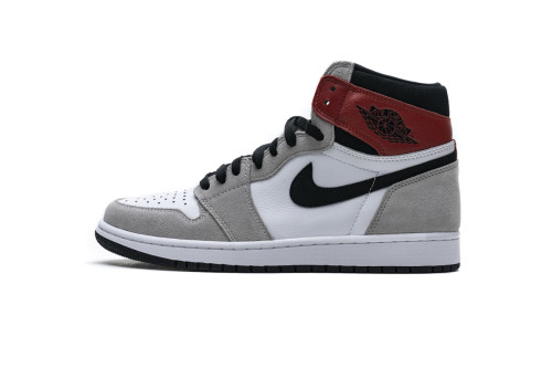 [plus size shoes]Air @j1 Retro High Light Smoke Grey 555088-126