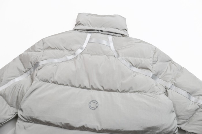 Co-branded series double zipper detachable hood windproof warm down jacket 2 colors