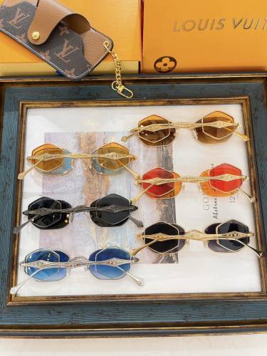 1:1 quality version Side light blocking 4 lenses metal frame glasses 6 colors