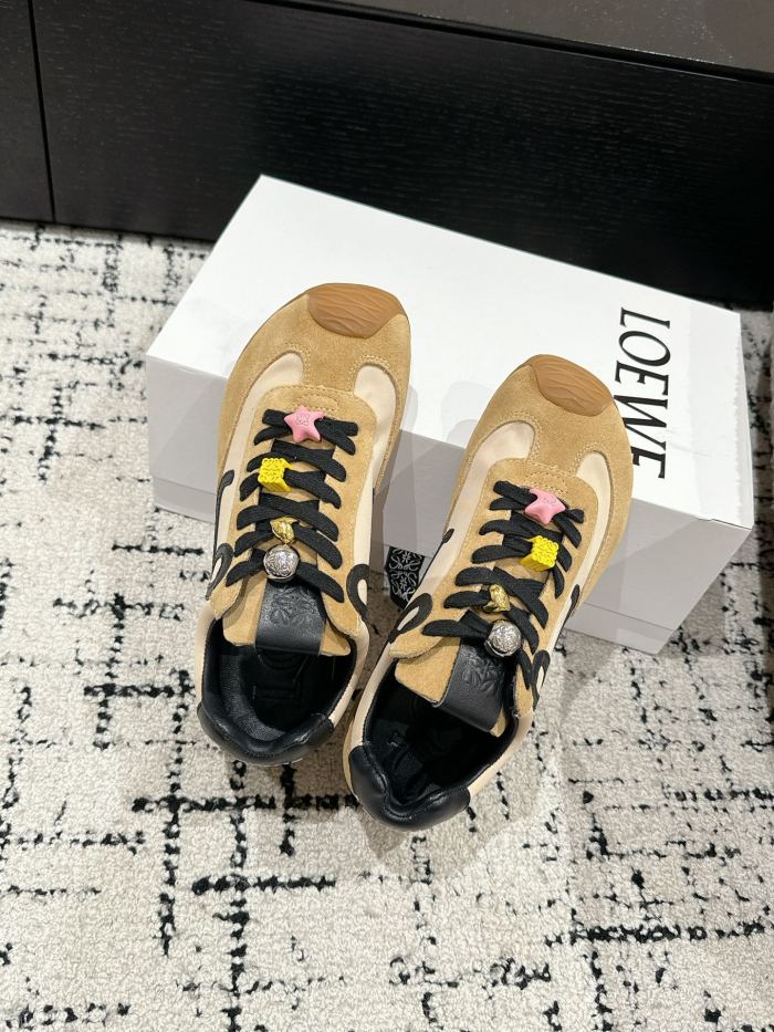 1:1 quality version Colorblocked Ugly Ballet Derby Sneakers 11 colors
