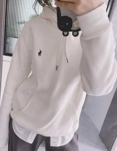 Classic Pony Logo Embroidered Solid Color Hoodie 8 colors