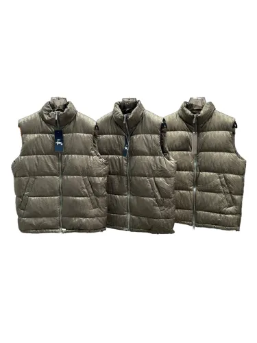 Laser jacquard dark pattern down vest