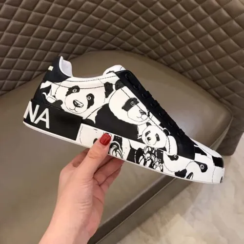 DOLCE    G@BB@N@ PORTOFINO SNEAKERS IN PRINTED NAPPA CALFSKIN   DG 11