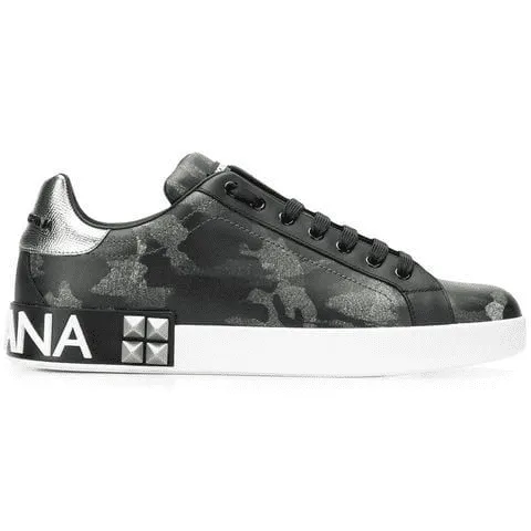 DOLCE    G@BB@N@ PRINTED LOW-TOP TRAINERS   DG10