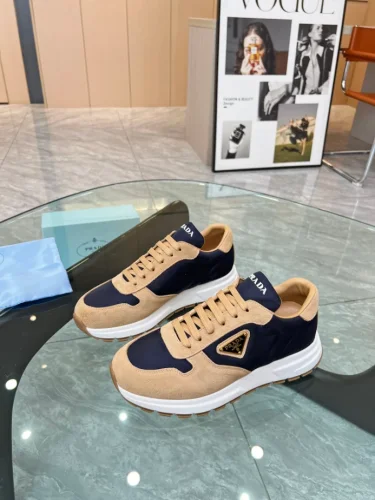 PRAX 01 DELAV SUEDE AND RE-NYLON SNEAKERS   PRD048