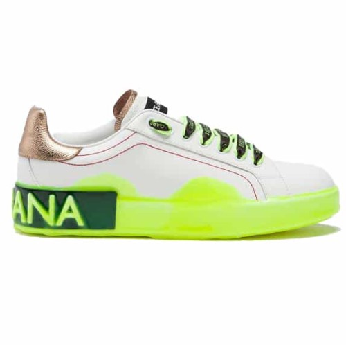 DOLCE    G@BB@N@ PORTOFINO MELT SNEAKERS IN PRINTED NAPPA CALFSKIN   DG17