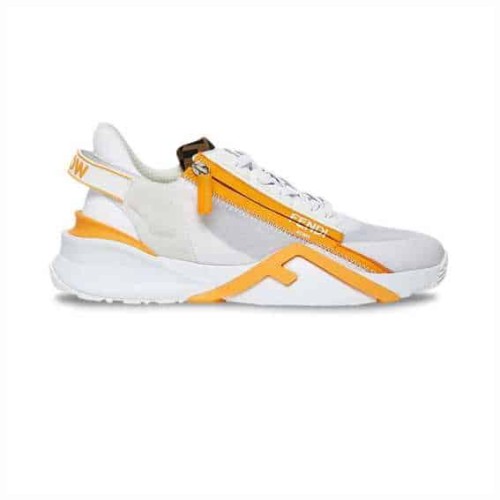 FEND1 CHUNKY LACE-UP TRAINERS YELLOW   FD20