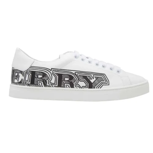 BURB5RRY LEATHER SNEAKERS   BBR8