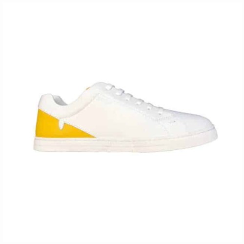 FEND1 CORNER BUGS LOW-TOP SNEAKERS IN WHITE   FD07