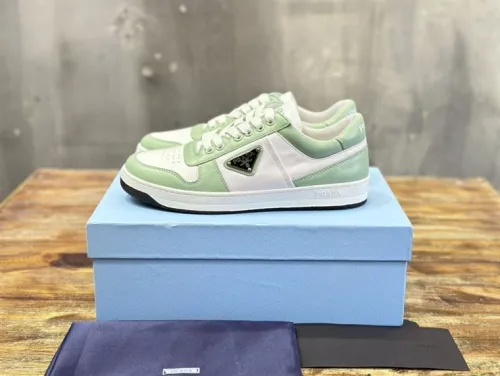 PR@DA@ DOWNTOWN LEATHER SNEAKERS   PRD088