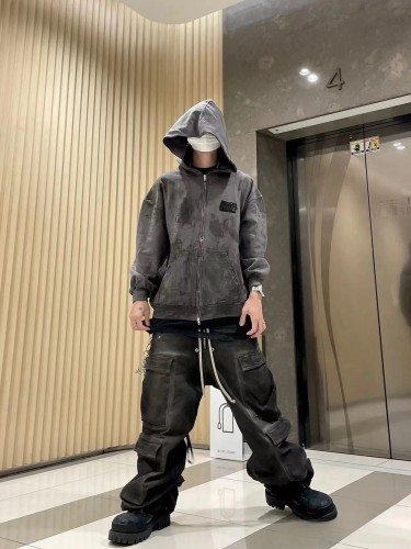 28027076 Embroidered Zipper Hoodie