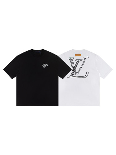 28087048 Back Line logo embroidery tee 2 colors
