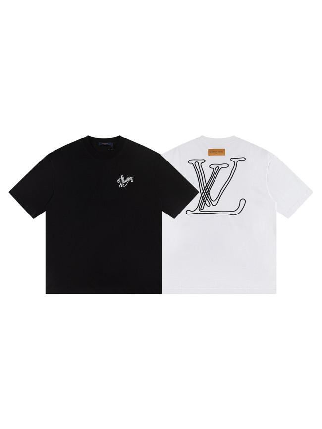 28087048 Back Line logo embroidery tee 2 colors
