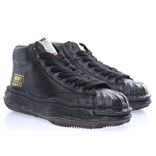 Thick Sole High Top Leather Shoes