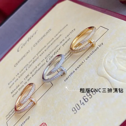 1:1 quality version C@rtier rough version full diamond stud ring