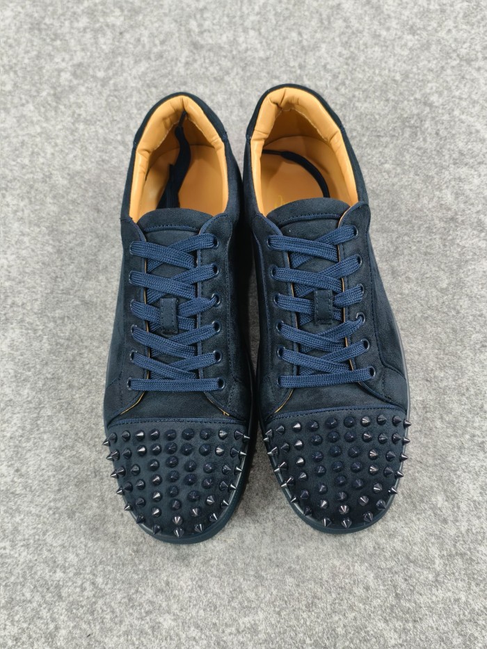 [buy more save more] C Louis Junior Spikes Veau Velours Sneaker Brown 3160934E428