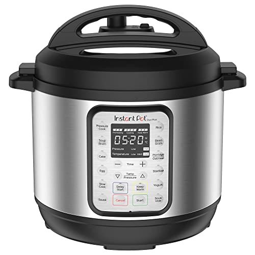 Instant Pot Duo Plus 9-in-1 Electric Pressure Cooker, Slow Cooker, Rice Cooker, Steamer, Sauté, Yogurt Maker, Warmer & Sterilizer, Includes Free App with over 1900 Recipes, Stainless Steel, 8 Quart