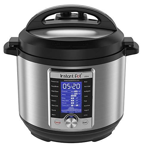 Instant Pot Ultra, 10-in-1 Pressure Cooker, Slow Cooker, Rice Cooker, Yogurt Maker, Cake Maker, Egg Cooker, Sauté, and more, Includes Free App with over 1900 Recipes. Stainless Steel, 6 Quart