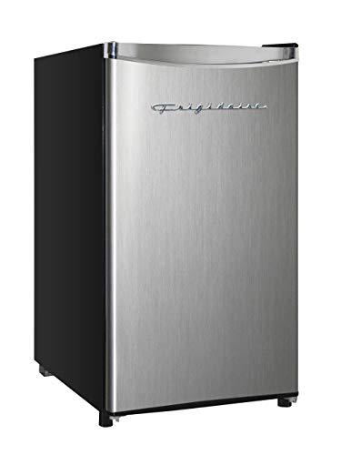 Frigidaire EFR321-AMZ 3.3 cu ft Stainless Steel Mini Fridge, Perfect for Home or The Office, Platinum Series