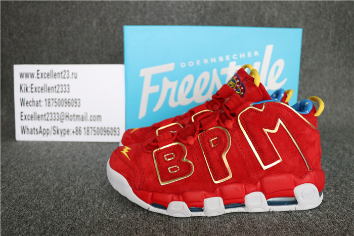 Authentic Doernbecher X Nike Air More Uptempo Red