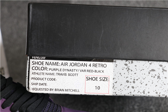 Travis Scott x Nike Air Jordan 4 Retro Purple