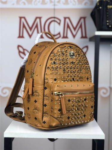MCM Stark Diamond Visetos Backpack Size 26-33-13cm 003