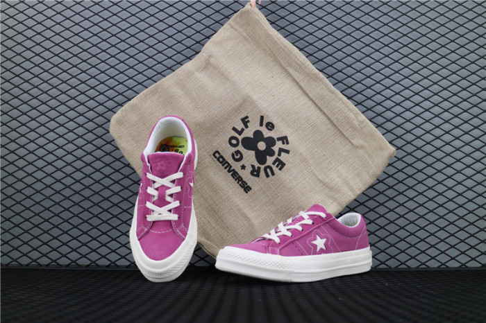 Converse One Star x Golf le Fleur Low Rose Red