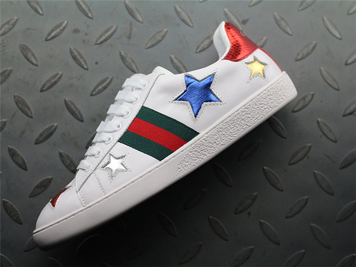 Gucci Ace Embroidered Low-Top Sneaker Star