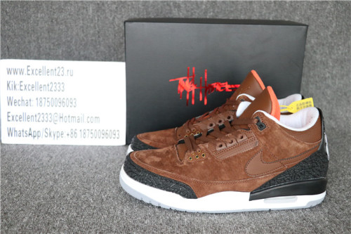 Authentic Nike Air Jordan 3 Retro JTH Bro Beige