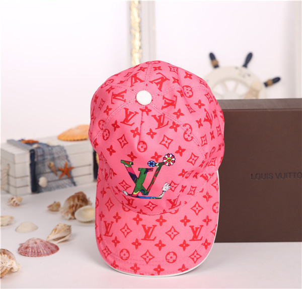 Louis Vuitton Baseball Cap With Box Full Package Size For Couples 055