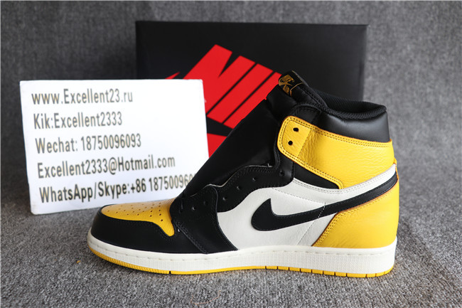 2019 Authentic Nike Air Jordan 1 Retro Yellow Toe
