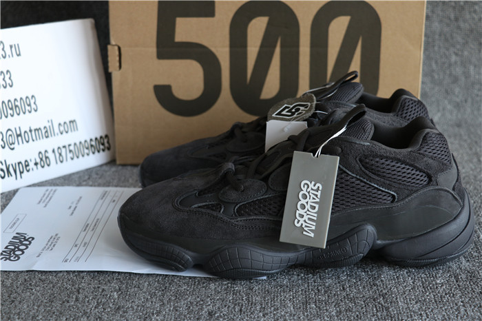 Authentic Adidas Yeezy Boost 500 Shadow Black